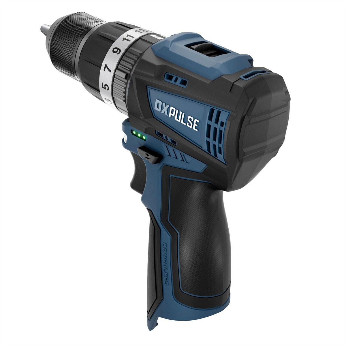 Draper DXPULSE 12V Brushless Combi Drill Kit 1 x 4.0Ah Battery 1 x Fast Charger 29395  White Rose Tools