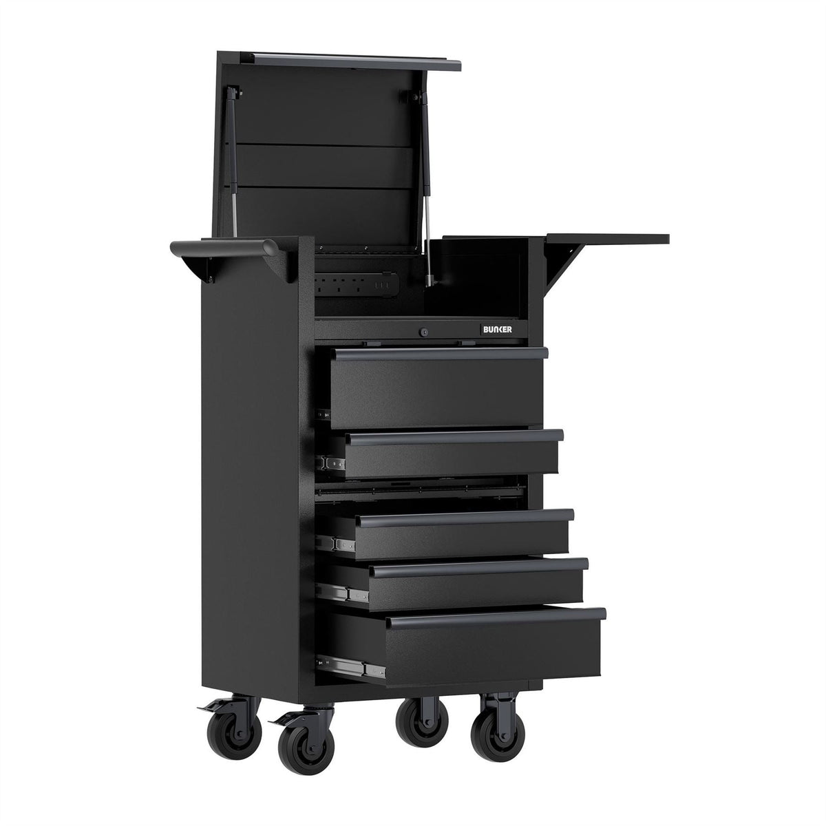 BUNKER Diagnostic Trolley 5 Drawer 25" 31711  White Rose Tools