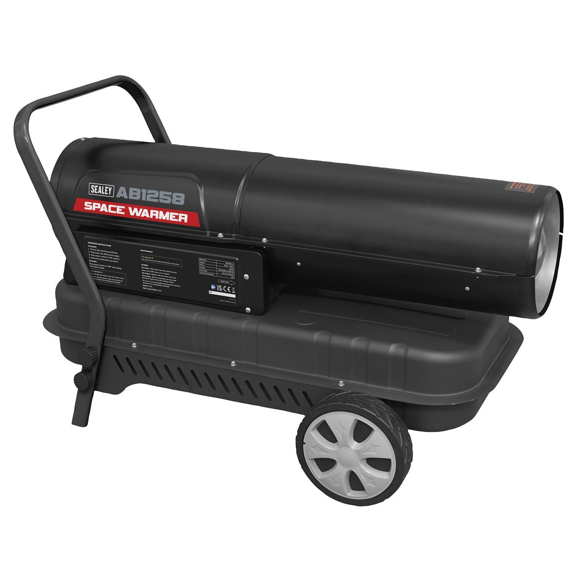 Sealey Space Warmer® Kerosene/Diesel Heater with Wheels 135,000Btu/hr