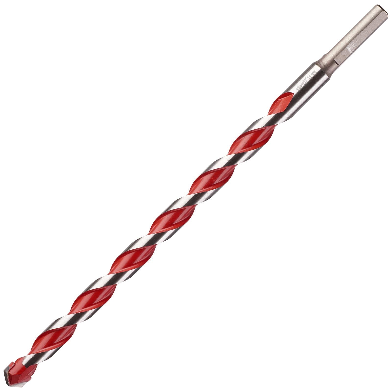 Milwaukee Premium Concrete Masonry Drill Bits 3 Flat Shank Hammer and Rotary 