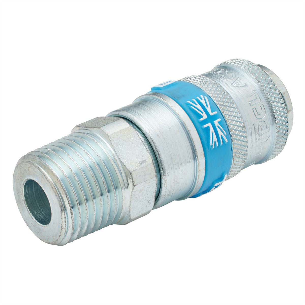 Draper 1/2" Male Thread PCL Tapered Airflow Coupling (Sold Loose) 37837  White Rose Tools