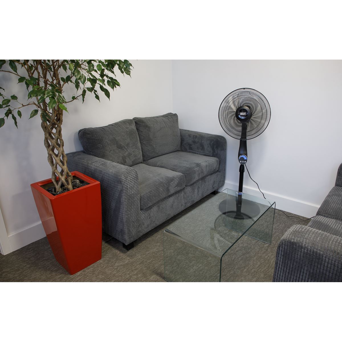 Sealey 16" Quiet High Performance Oscillating Pedestal Fan 