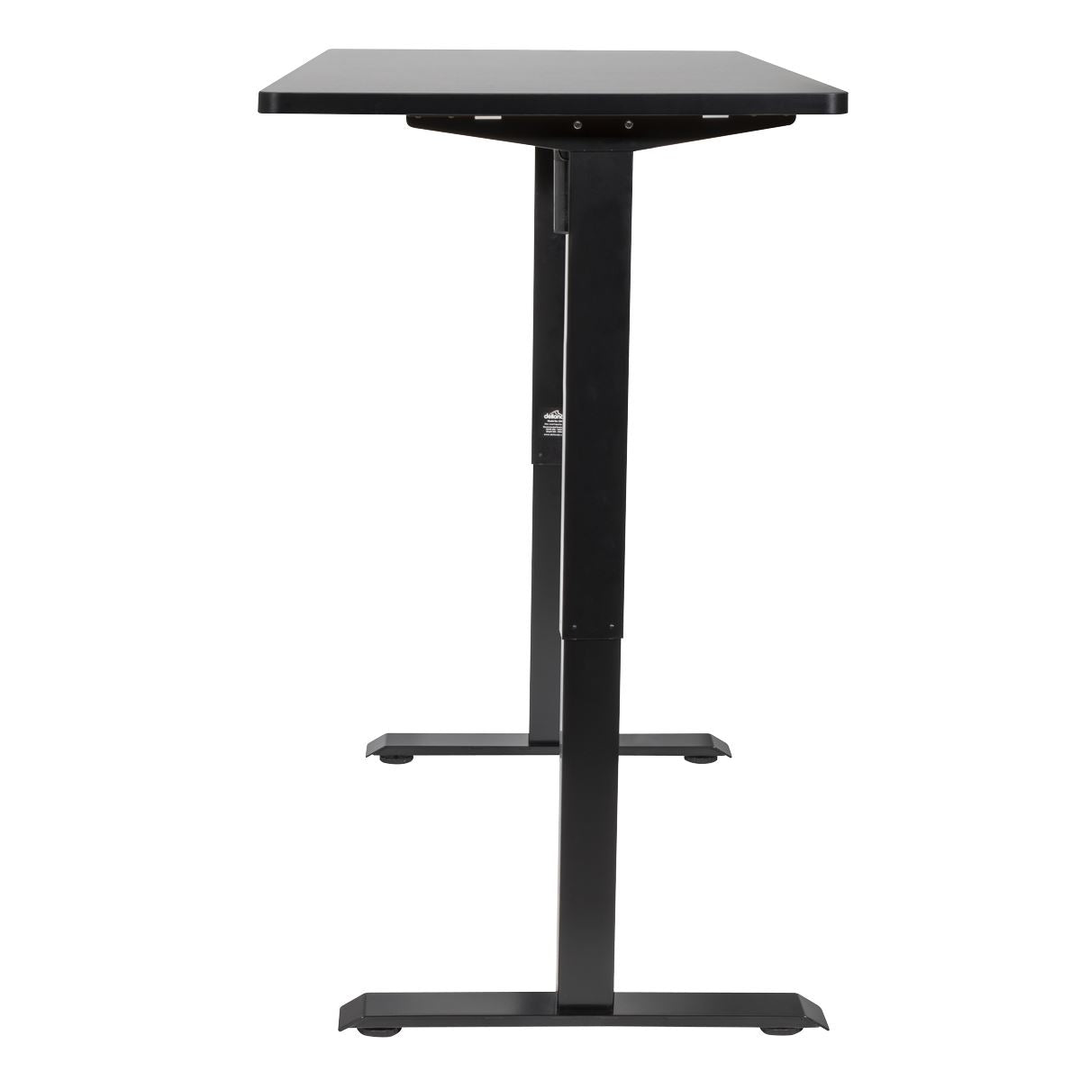 Dellonda Black Electric Height Adjustable Standing Desk, Quiet, Home Office, 1400x700mm