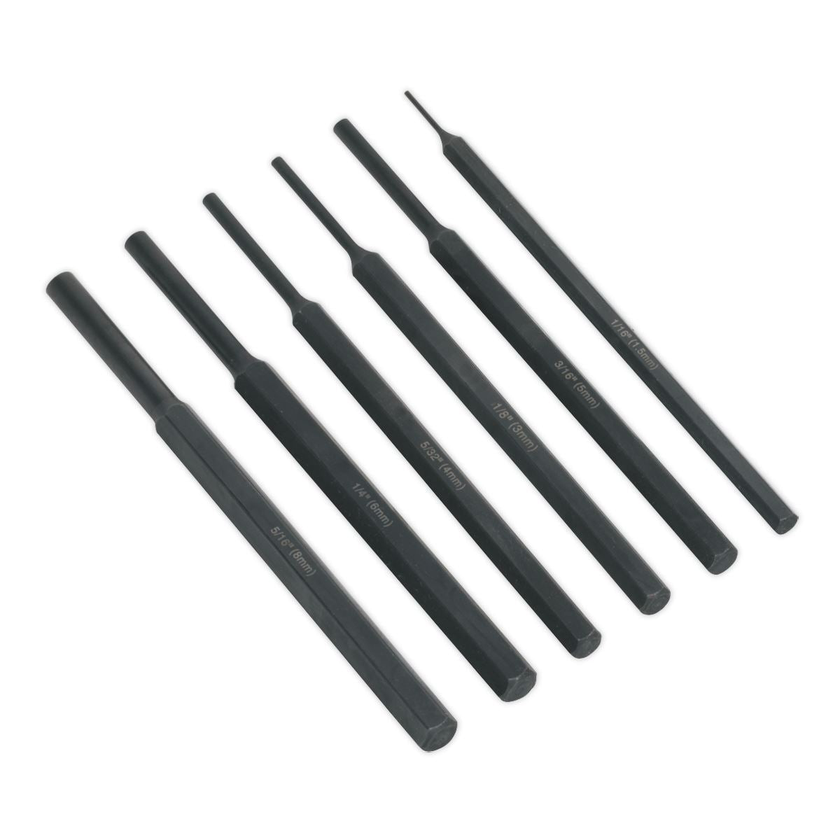 Siegen by Sealey Parallel Pin Punch Set 6pc 