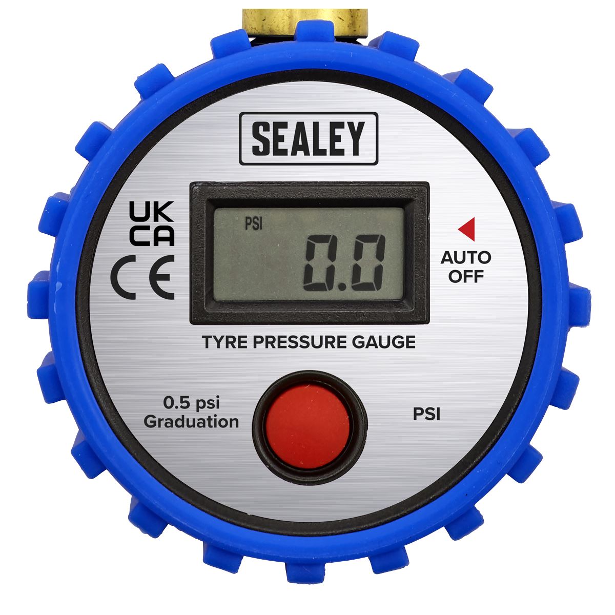 Sealey Tyre Pressure Gauge Digital with Leader Hose & Quick Release 0-100psi