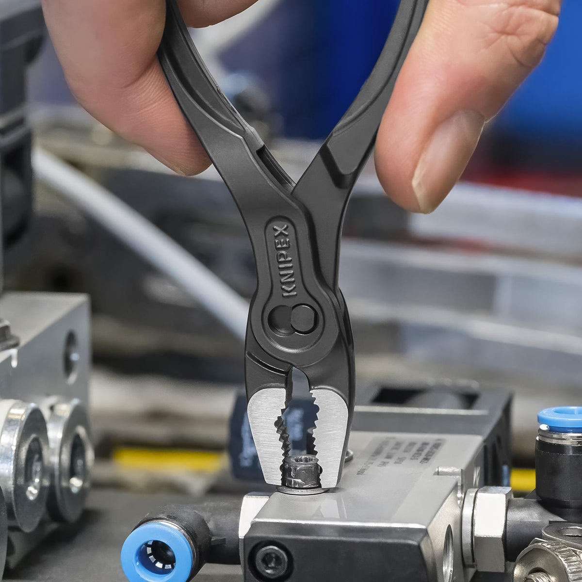 Compact 100mm KNIPEX TwinGrip XS gripping pliers
