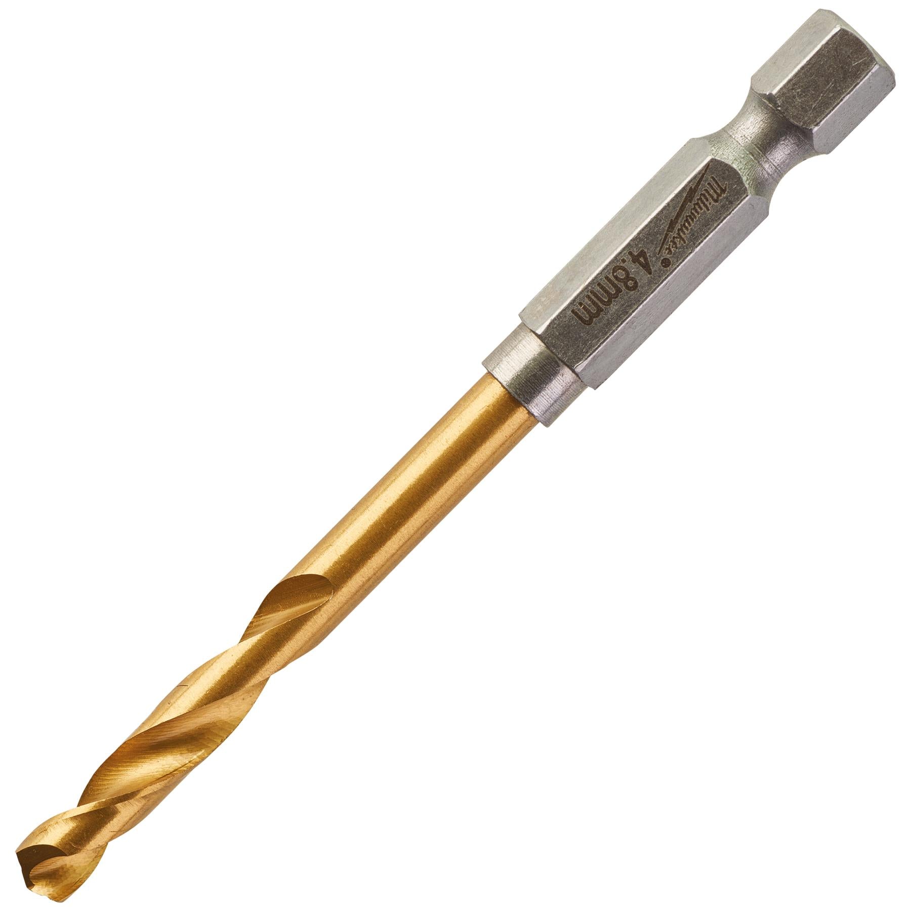 Milwaukee Red Hex Metal Drill Bits HSS Shockwave Impact Duty 1/4" Hex Shank 
