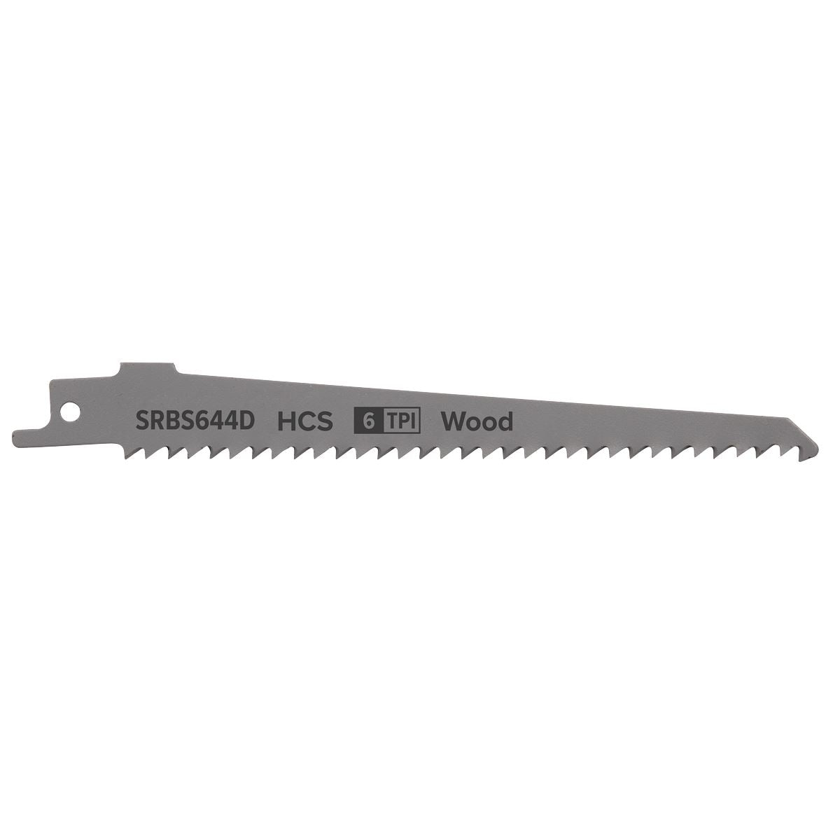 Sealey Reciprocating Saw Blade Clean Wood 150mm 6tpi - Pack of 5 