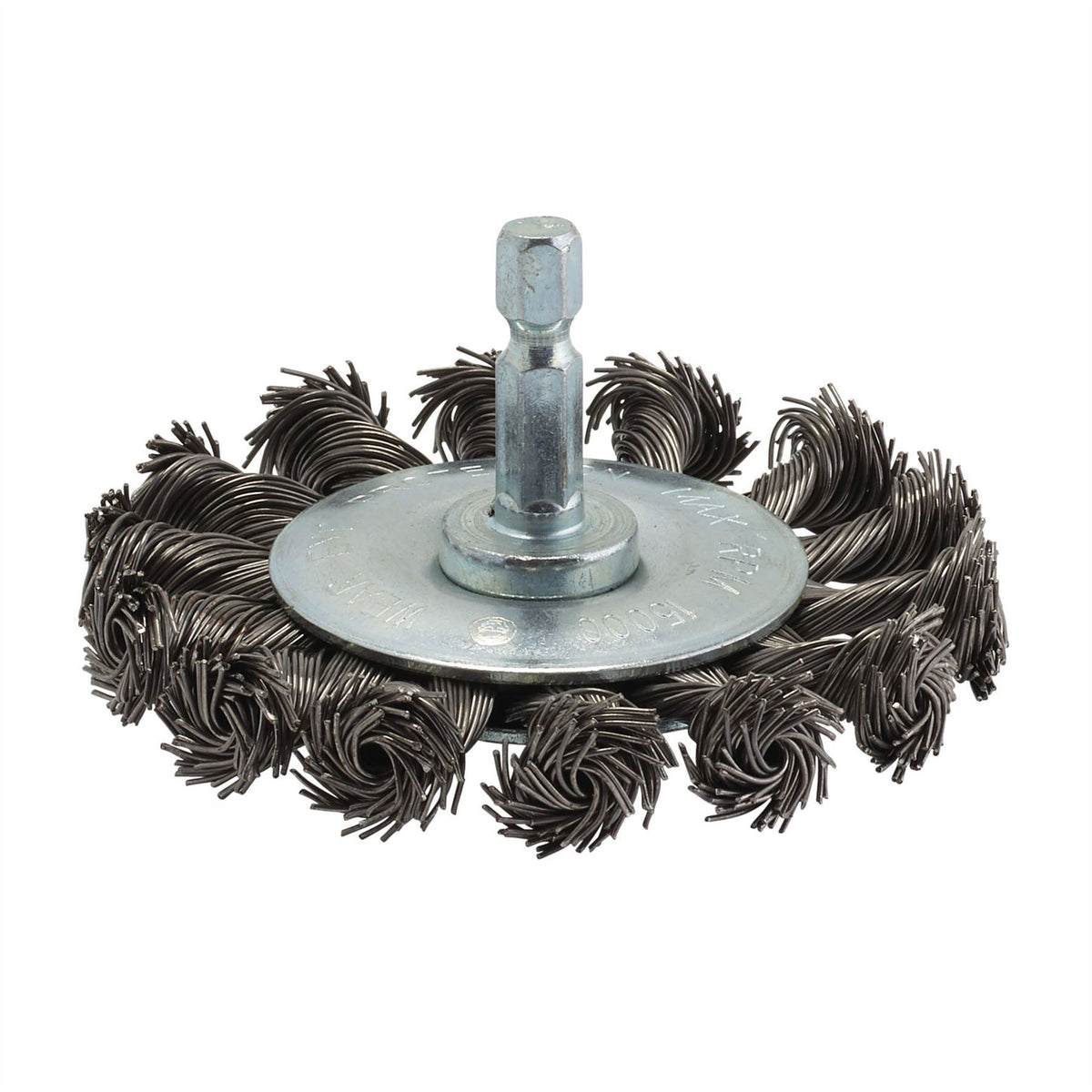 Draper Steel Twist-Knot Wire Wheel Brush 75mm 41434  White Rose Tools