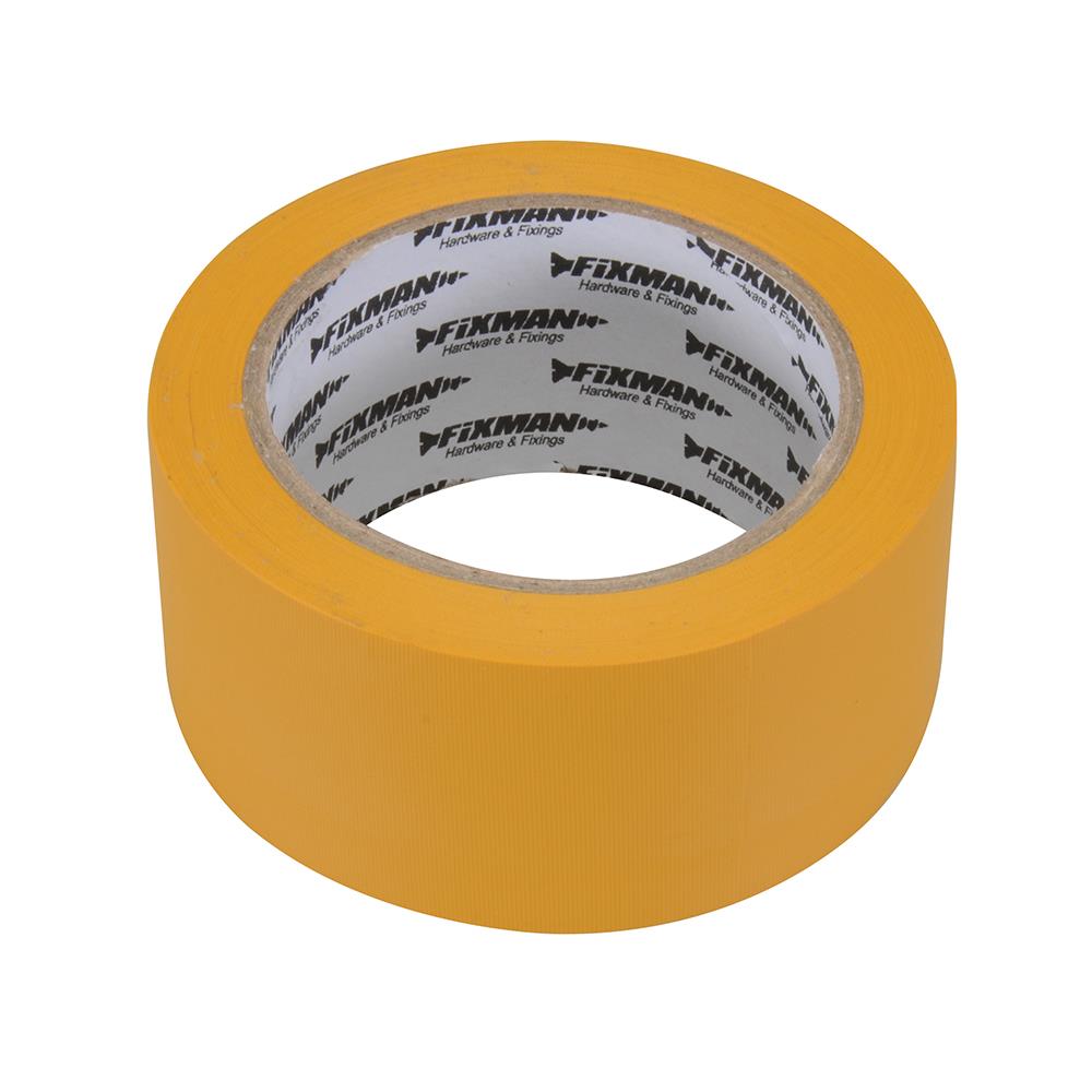 Fixman Builders Tape 33m 50mm Yellow 194577