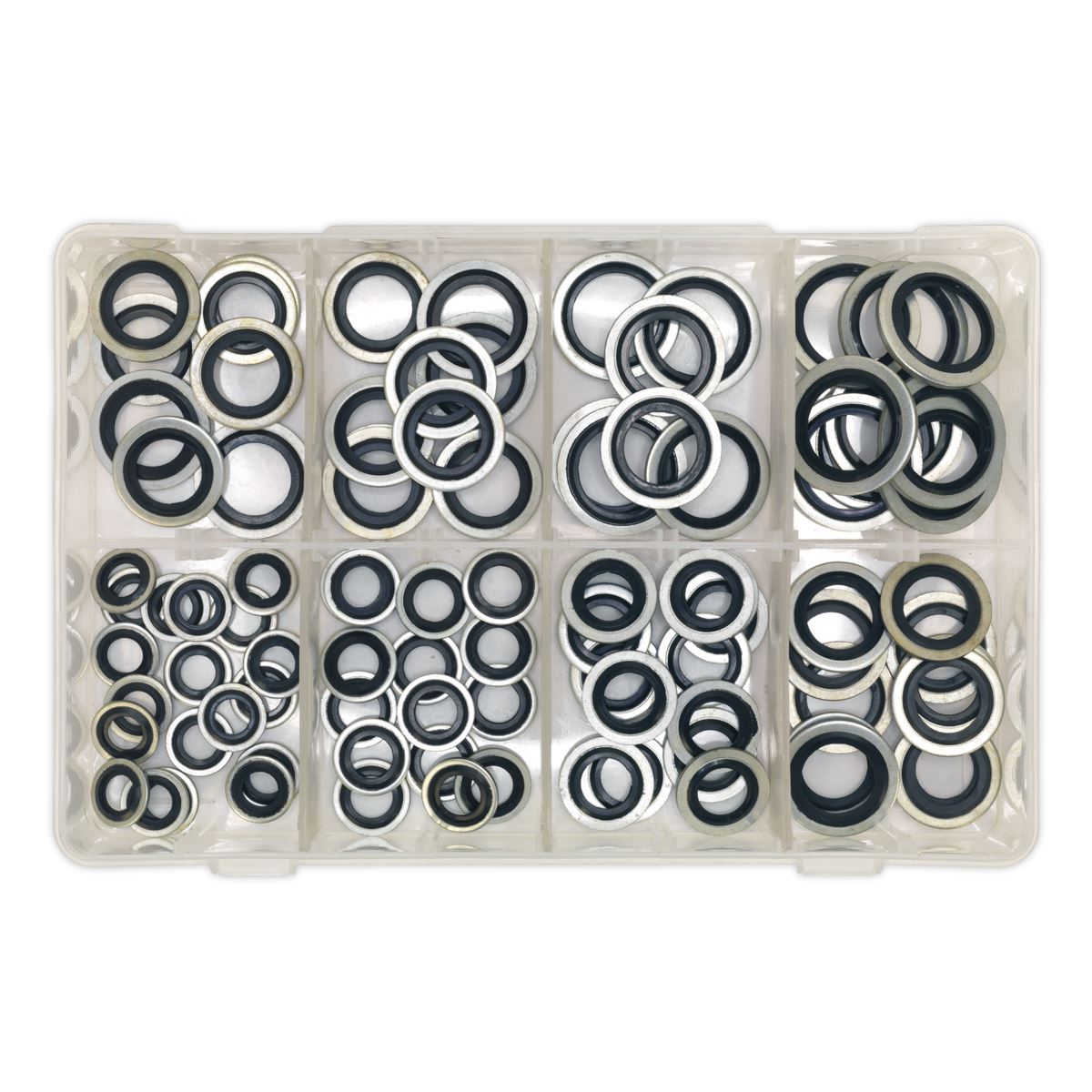 Sealey Bonded Seal (Dowty Seal) Assortment 88pc - Metric 