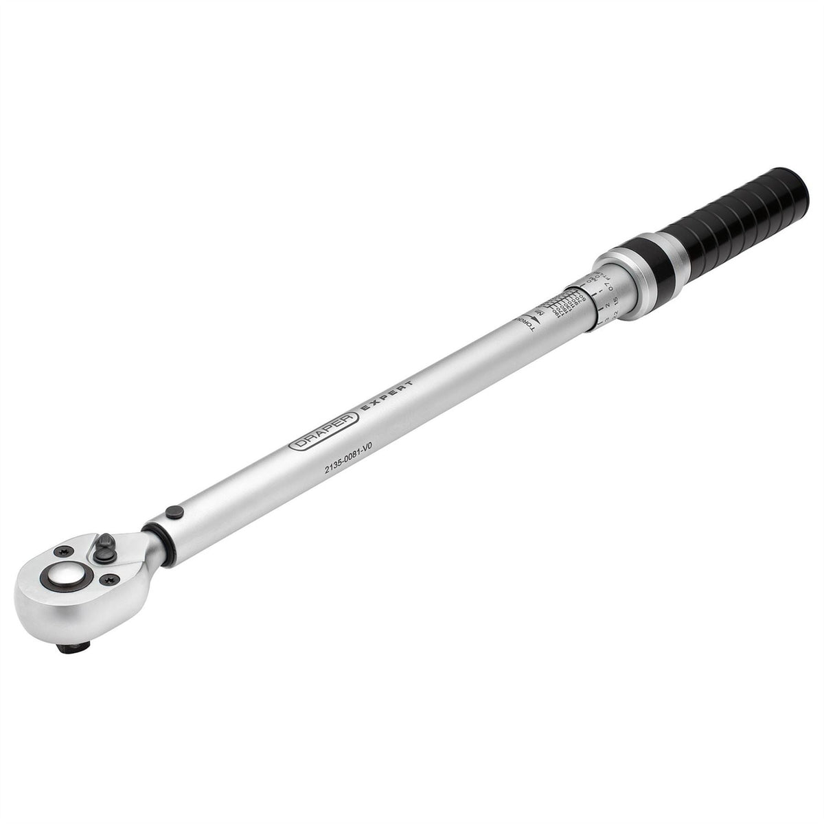 Draper Expert Ratchet Torque Wrench 1/2" Sq. Dr. 40-200Nm 17738  White Rose Tools