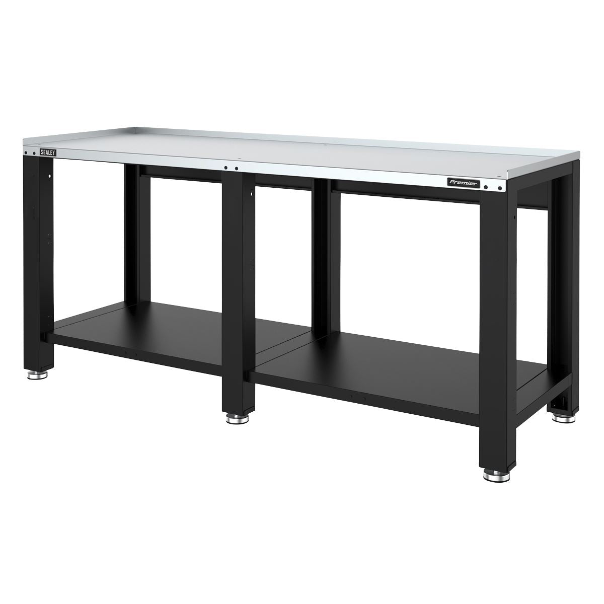 Sealey Premier Storage Heavy-Duty Workbench with Galvanized Steel Worktop 2m  White Rose Tools