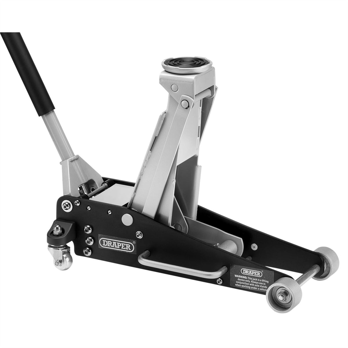 Draper Aluminium and Steel Racing Trolley Jack 2.5 Tonne 13929  White Rose Tools
