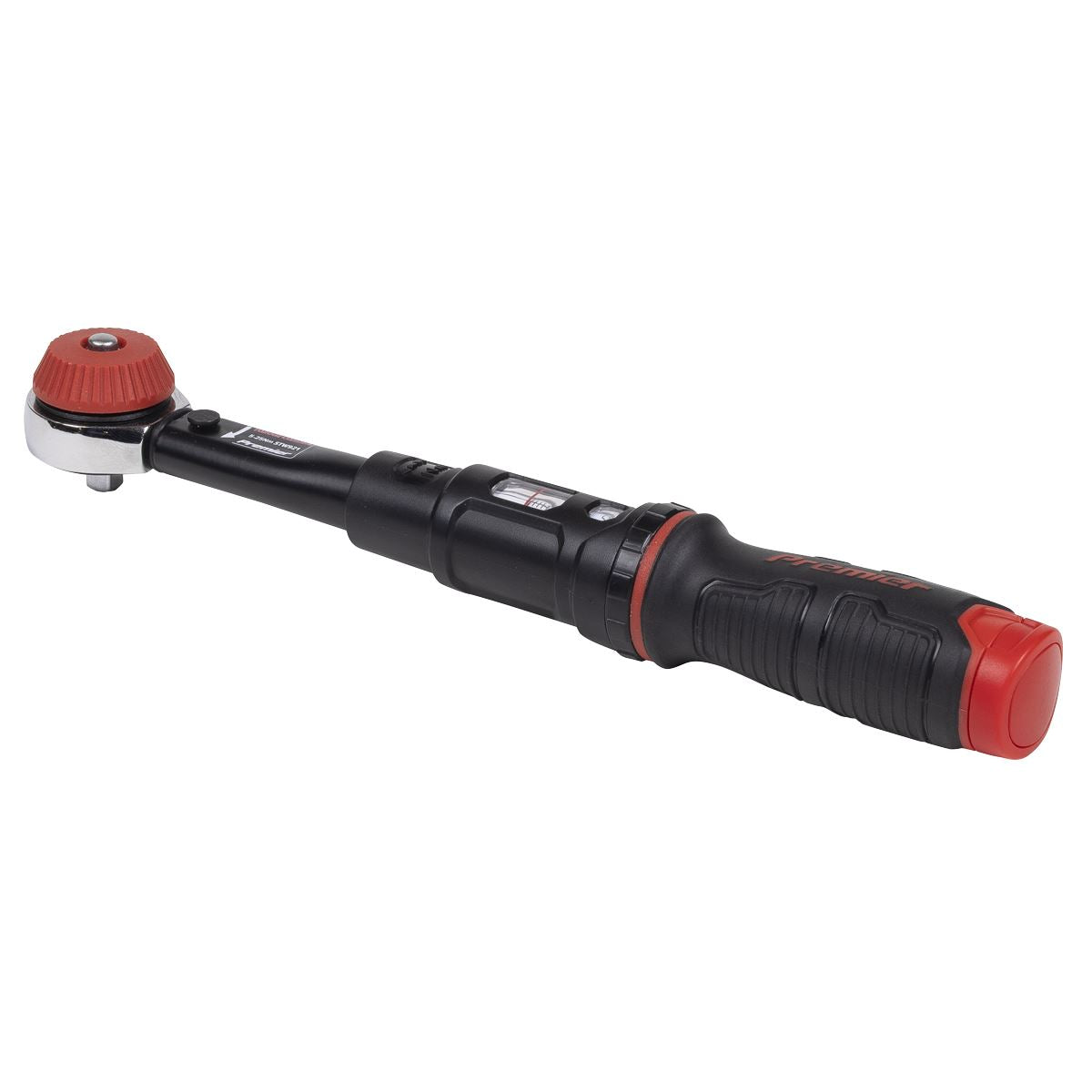 Sealey Premier Black Calibrated Micrometer Torque Wrench with 1/4"Sq Push-Through Drive 5-25Nm  White Rose Tools