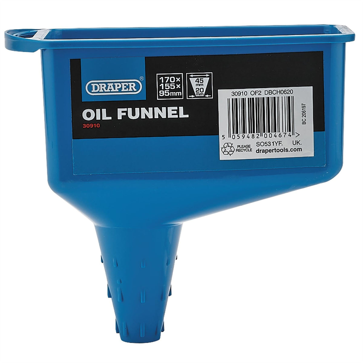 Draper Oil Funnel 0.6L 30910  White Rose Tools