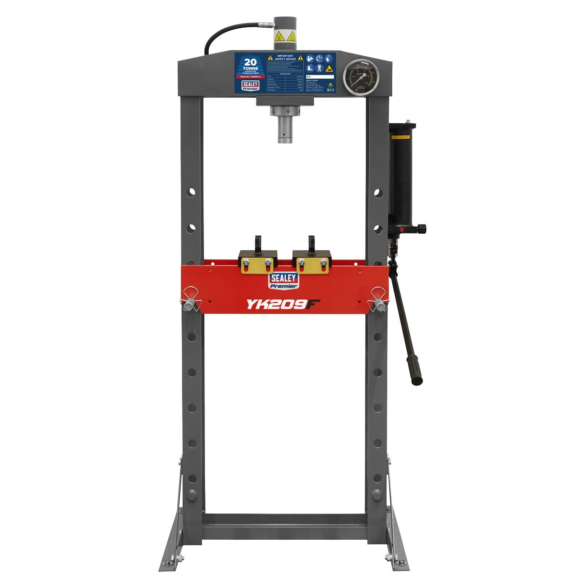Sealey Premier Heavy-Duty Floor Type Hydraulic Press 20 Tonne