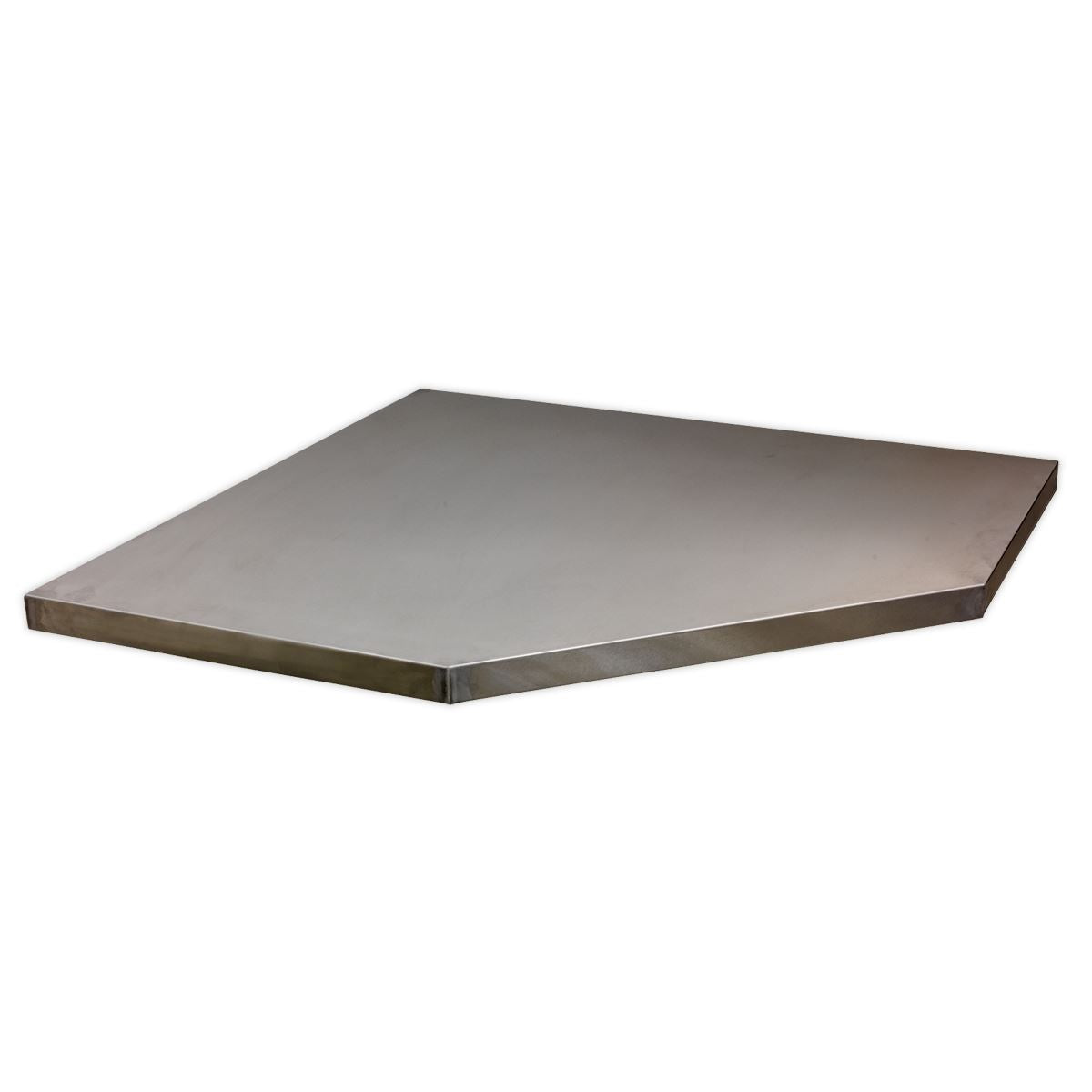 Sealey Superline Pro Stainless Steel Worktop for Modular Corner Cabinet 865mm 