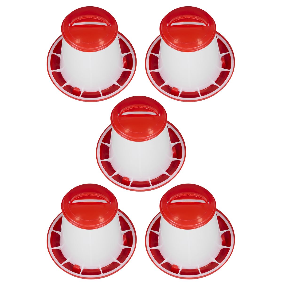Sealey Poultry Feeder 1.5kg - Pack of 5