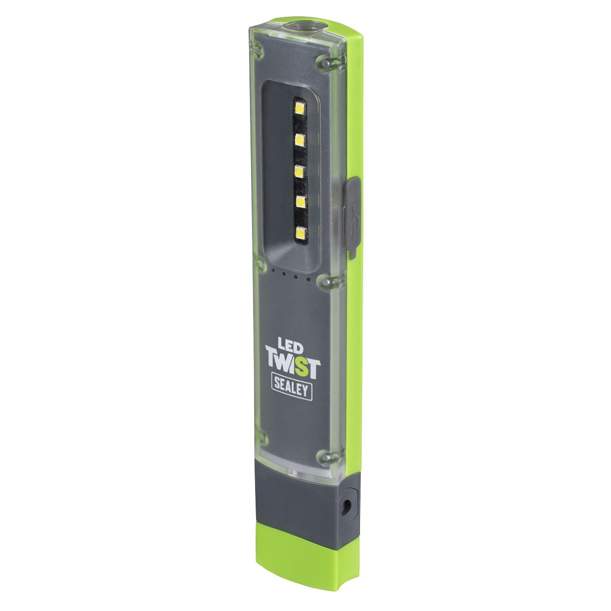 Sealey LED Twist Rechargeable Inspection Light 1W & 1W SMD  White Rose Tools