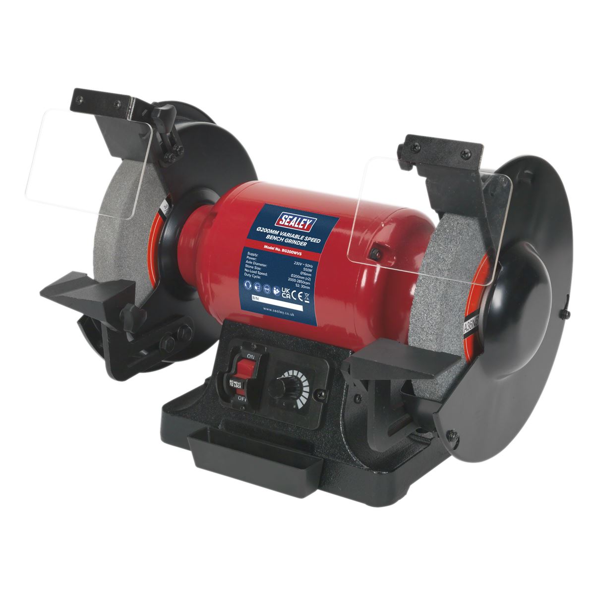 Sealey Bench Grinder Ø200mm Variable Speed