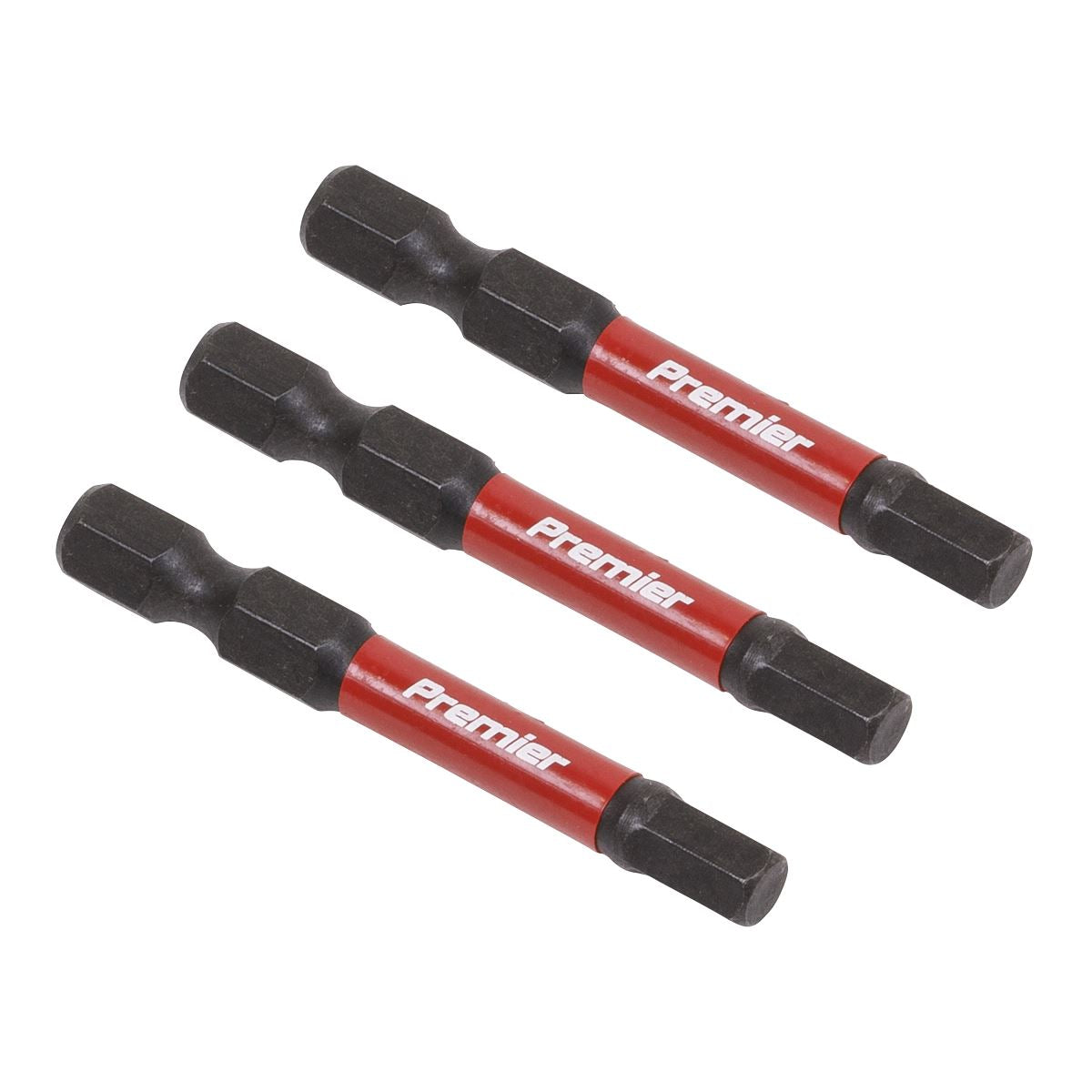 Sealey Premier Hex 5mm Impact Power Tool Bits 50mm - 3pc 
