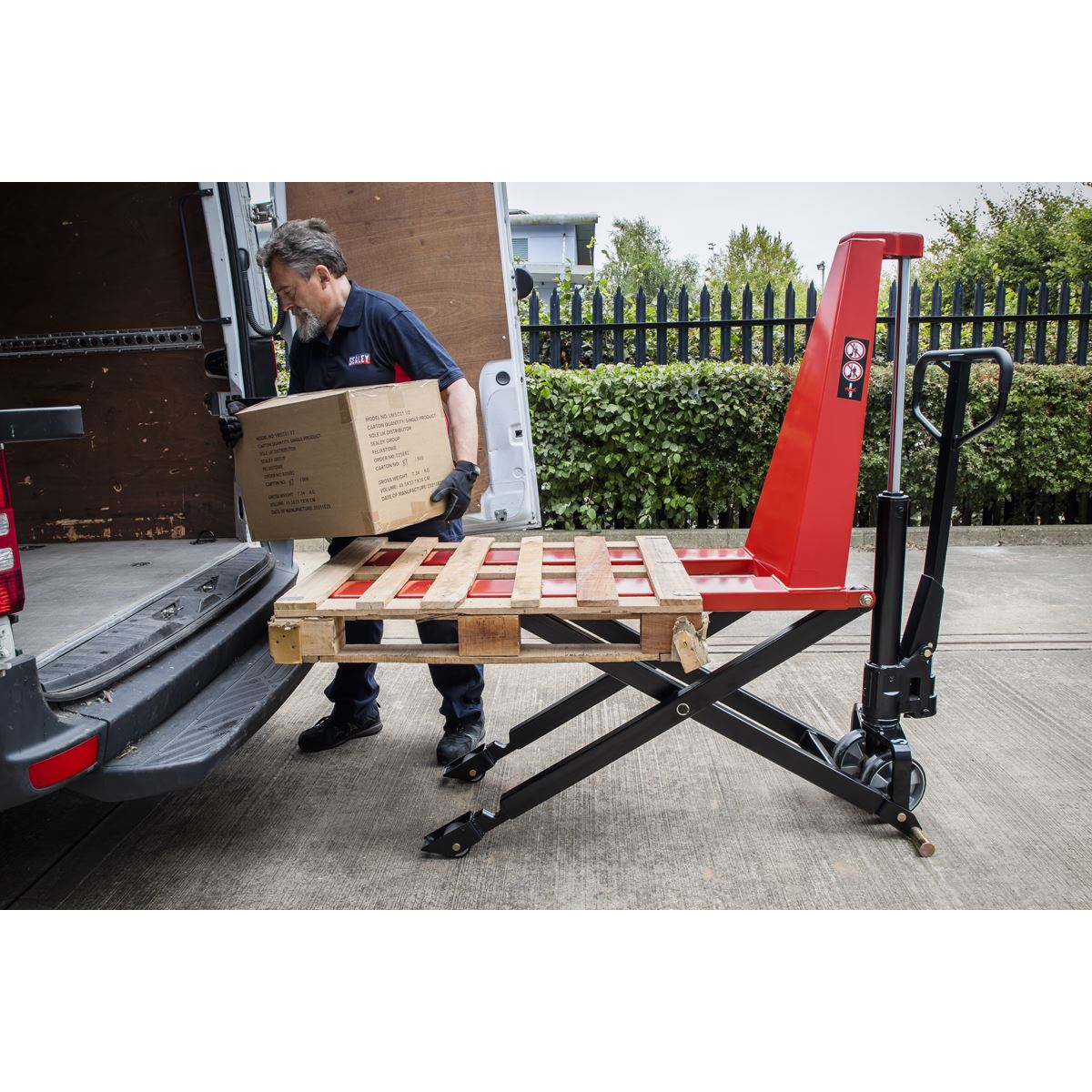 Sealey High Lift Pallet Truck - 1000kg Capacity 1170 x 540mm 