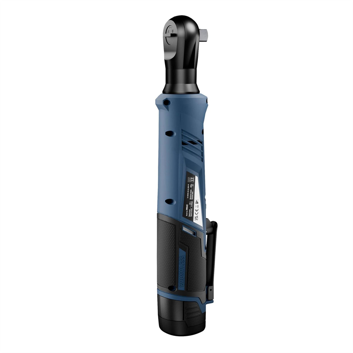 Draper DXPULSE 12V Brushless Ratchet Wrench Kit 1/2" Sq. Dr. 2 x 2.0Ah Batteries 1 x Charger 29542  White Rose Tools