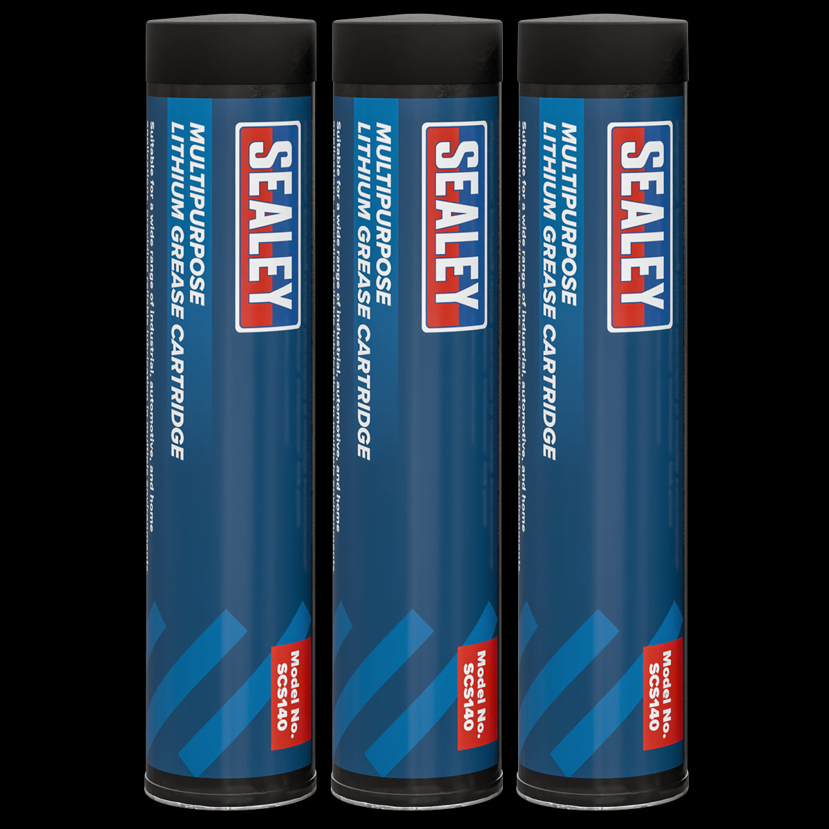Sealey Multipurpose Lithium Grease Cartridge 85g - Pack of 3