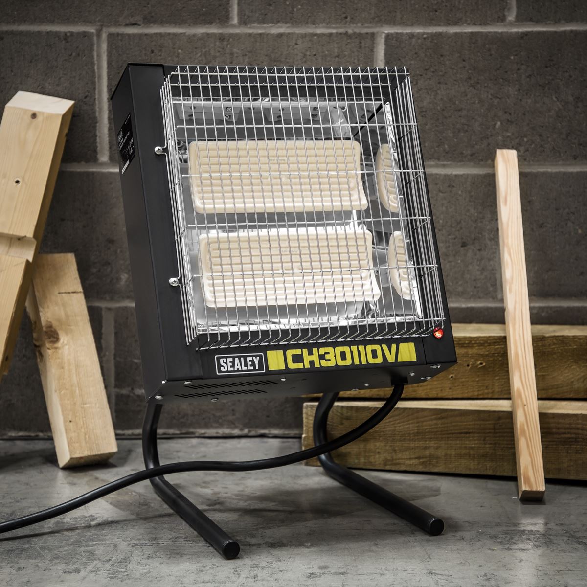 Sealey Ceramic Heater 1.2/2.4kW - 110V 