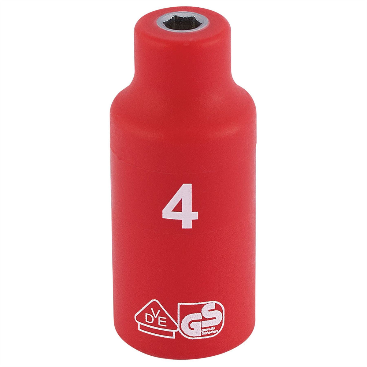 Draper Expert Fully Insulated VDE Socket 1/4" Sq. Dr. 4mm 31143  White Rose Tools