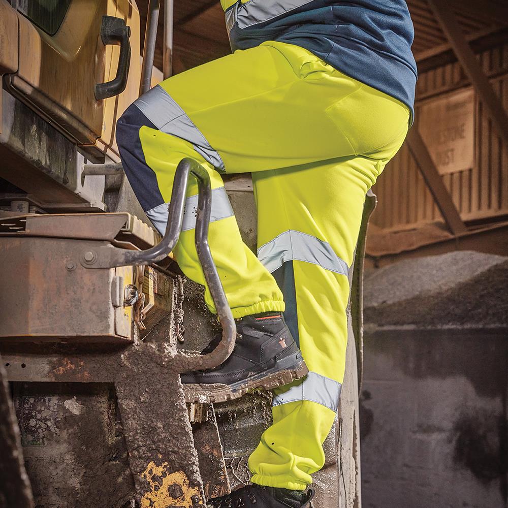 Scruffs High Visibility Joggers Class 1 Yellow / Navy - Choose Size