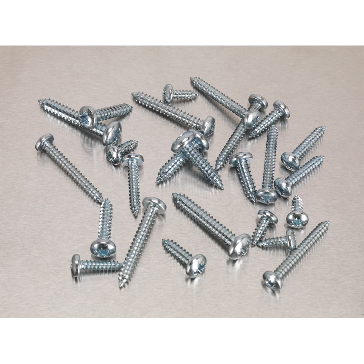 Sealey Self-Tapping Screw Assortment DIN 798CZ 305pc Pan Head Pozi Zinc 
