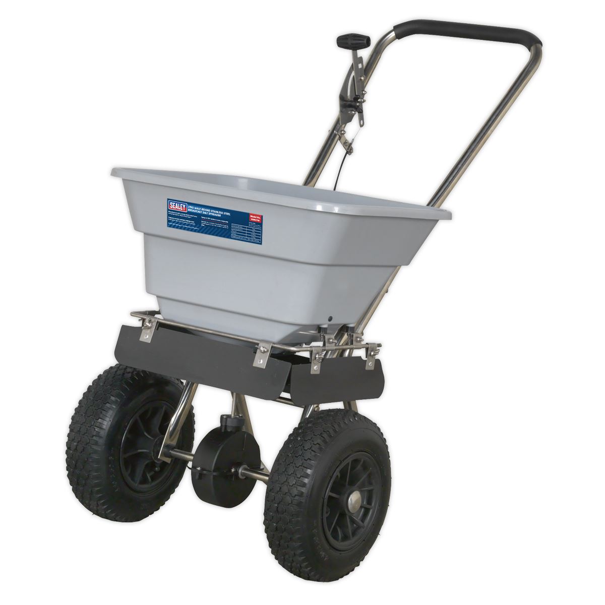 Sealey Stainless Steel Broadcast Salt Spreader 37kg Walk Behind 