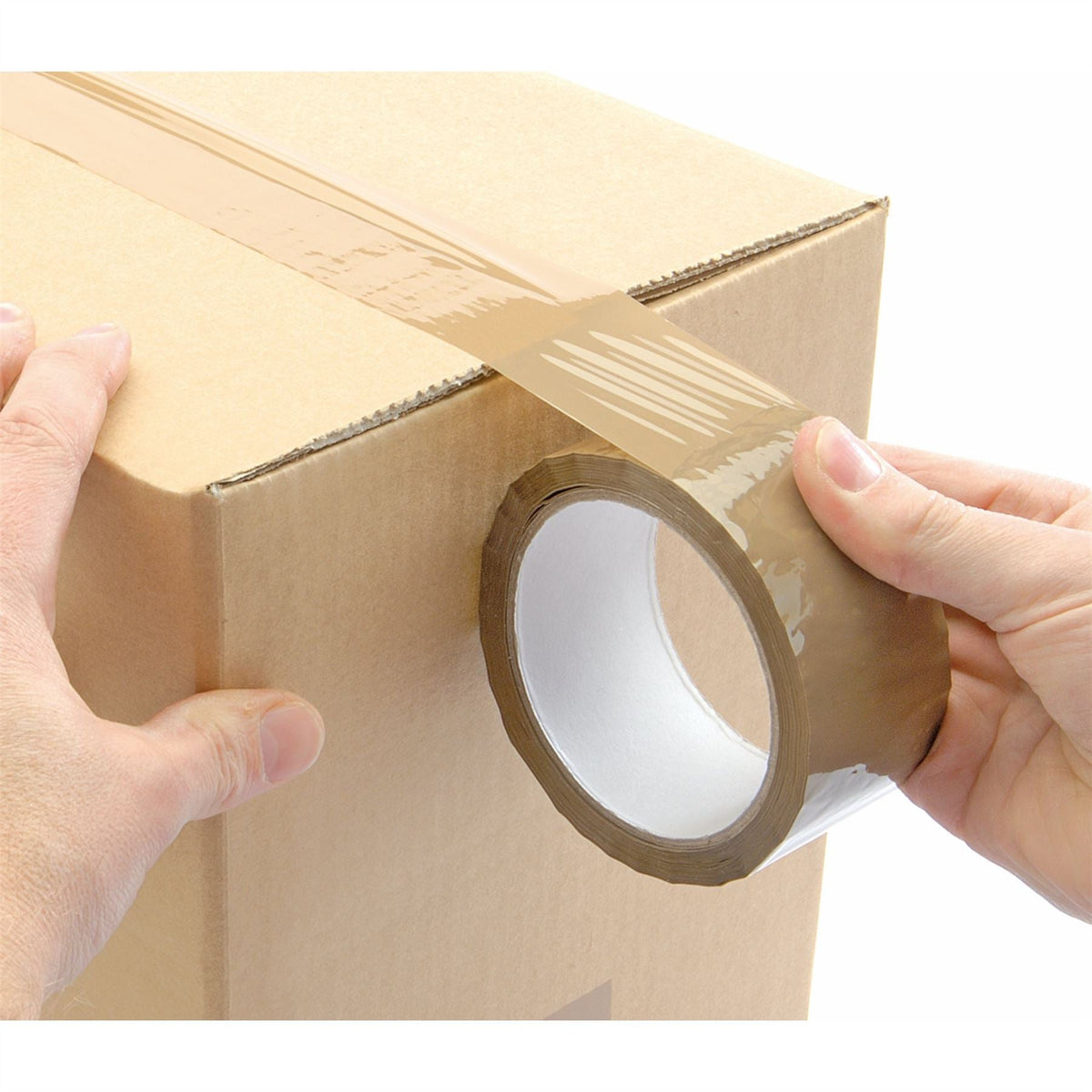 Draper Packing Tape Roll 66m x 50mm 63388  White Rose Tools