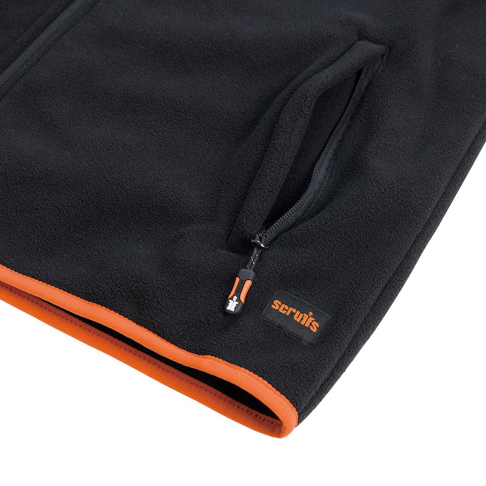 Scruffs Harbour Micro Fleece Jacket Black - Choose Size  White Rose Tools