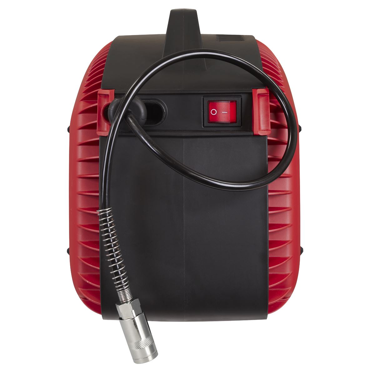 Sealey Wall Mounting Oil Free Air Compressor 1.5hp with 7m Retractable Hose Reel 