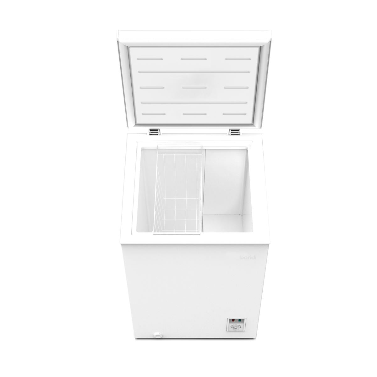 Baridi Freestanding Chest Freezer, 99L Capacity, Garages and Outbuilding Safe, -12 to -24°C Adjustable Thermostat with Refrigeration Mode, White