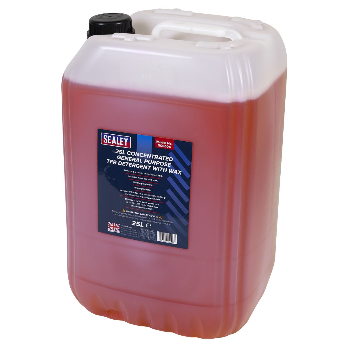 Sealey TFR Detergent with Wax Concentrated 25L