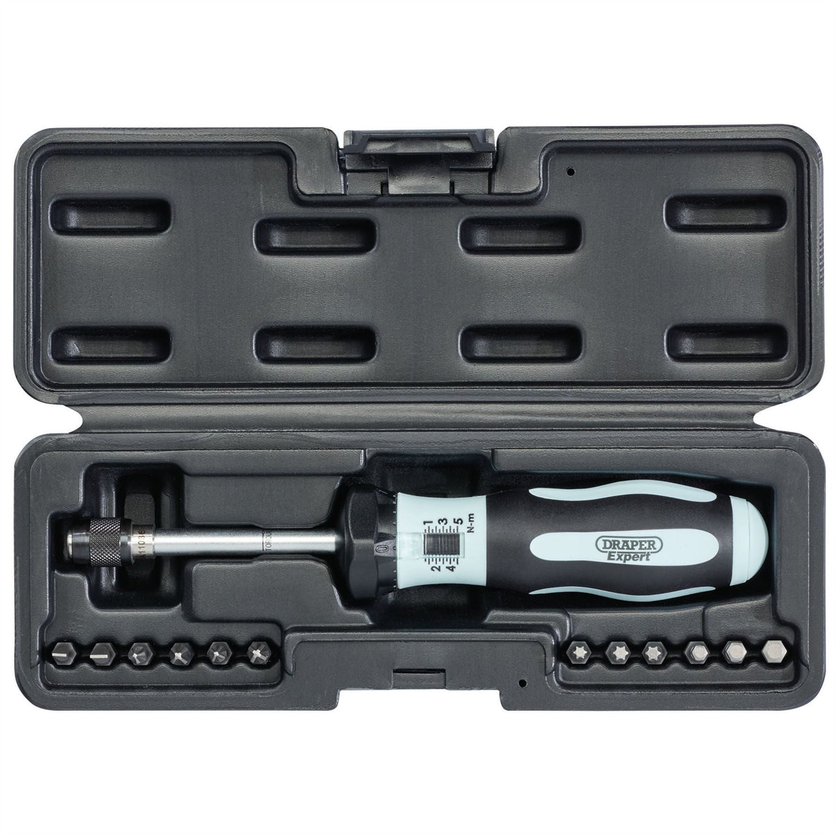 Draper Expert Torque Screwdriver Kit 1-5Nm 75170  White Rose Tools