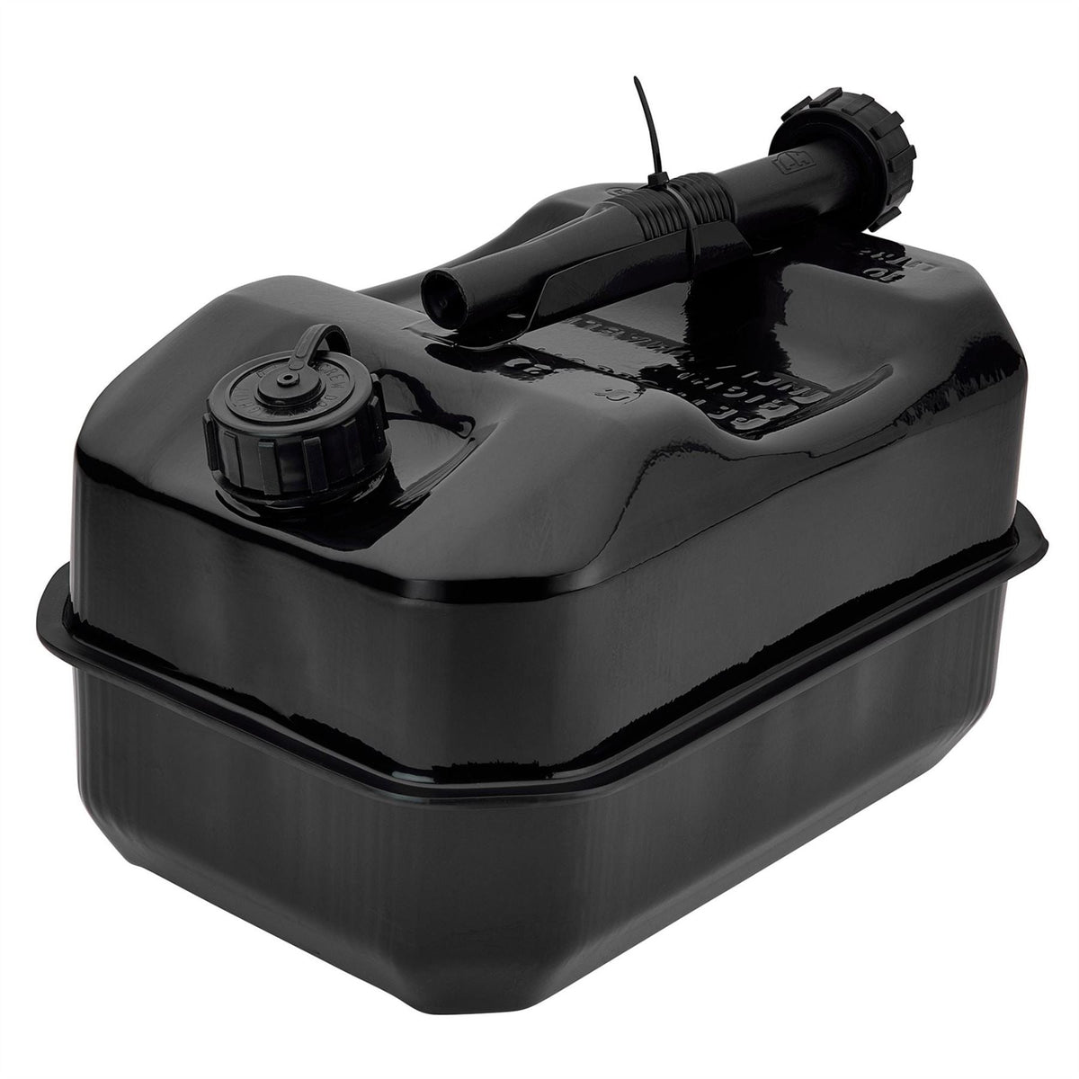Draper Flat Steel Fuel Can 10L Black 31792  White Rose Tools