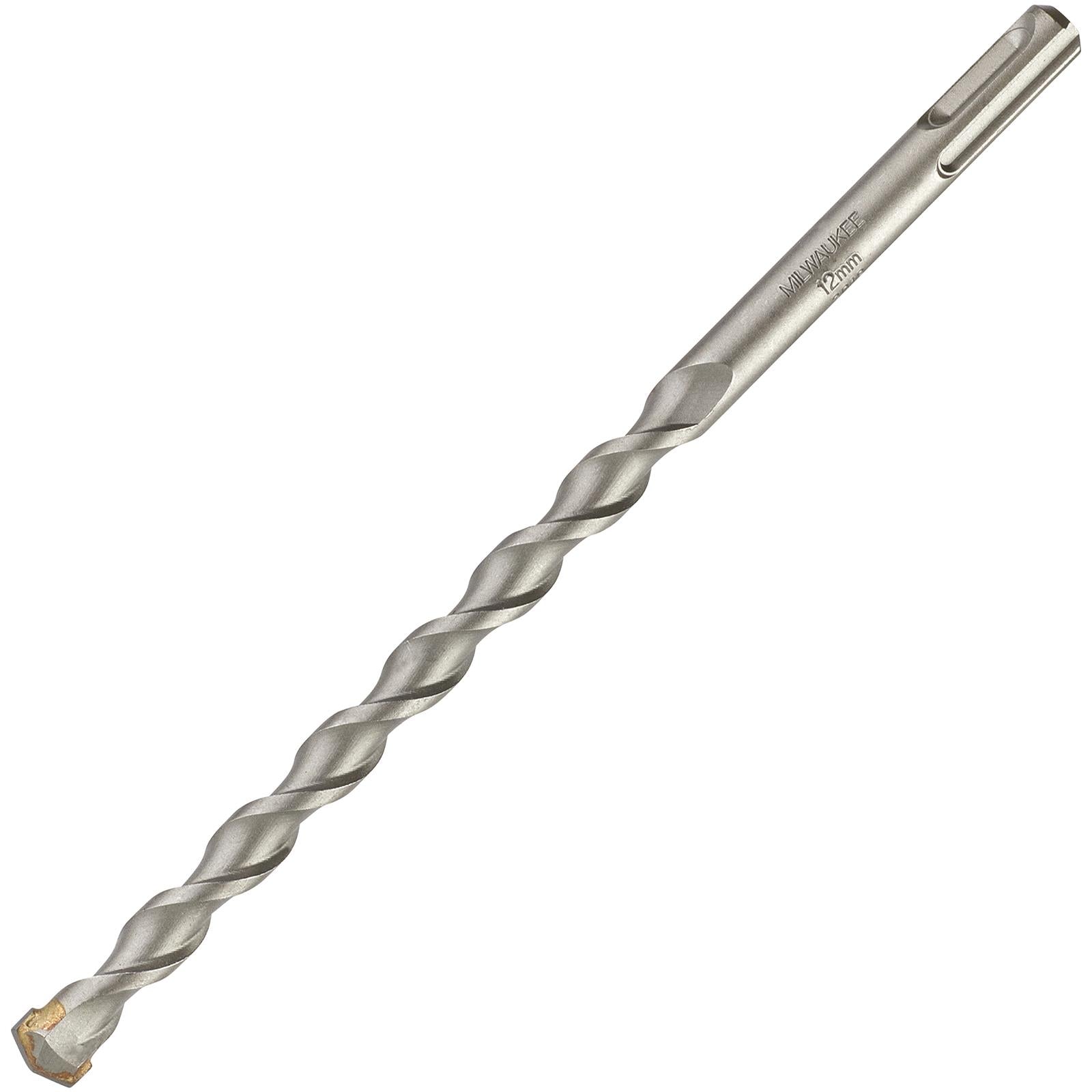 Milwaukee SDS Plus Contractor Hammer Drill Bits 2 Cut 
