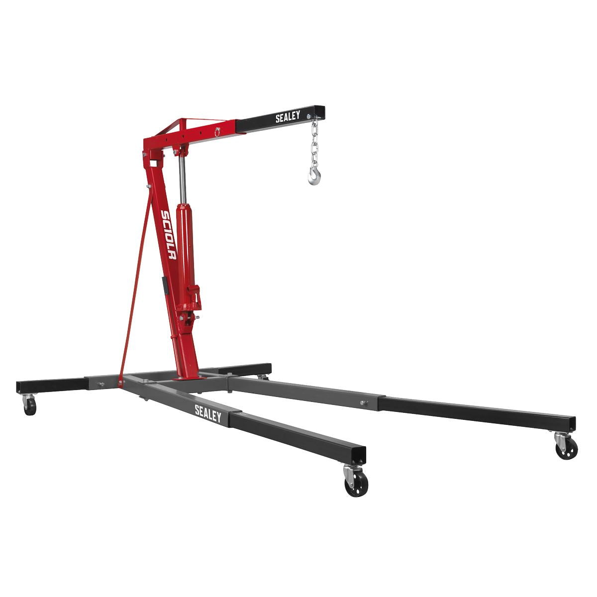 Sealey Long Reach Engine Crane with Extendable Legs 1 Tonne