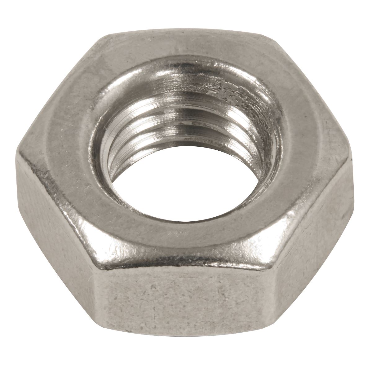 Sealey Stainless Steel Nut DIN 934 - M10 A2 - Pack of 50