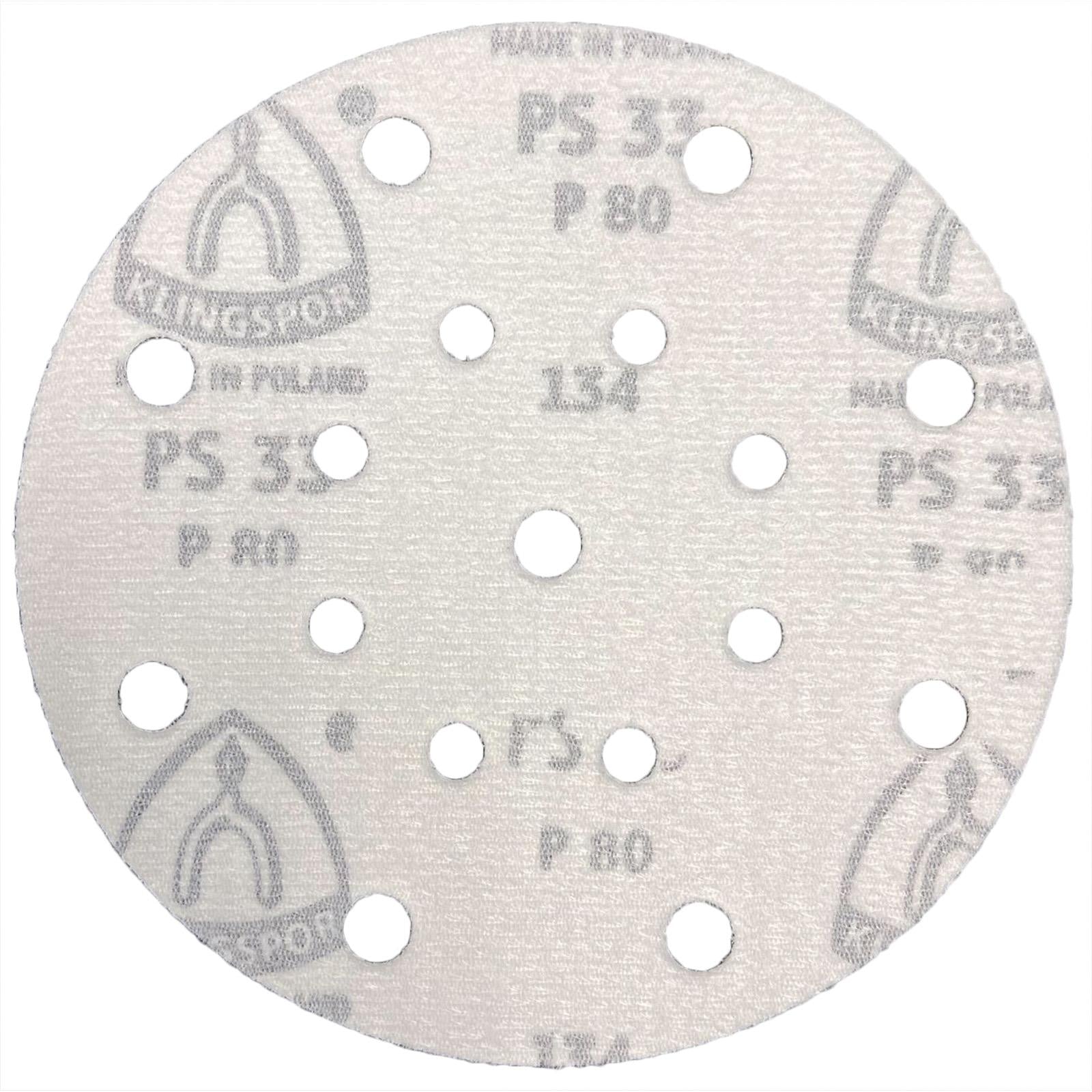 Klingspor Hook and Loop Sanding Discs 150mm PS33 17 Holes GLS51 40-400 Grit - Choose Grit