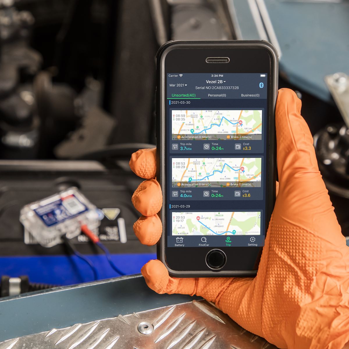 Sealey Vehicle Finder & Battery Monitor Sensor 