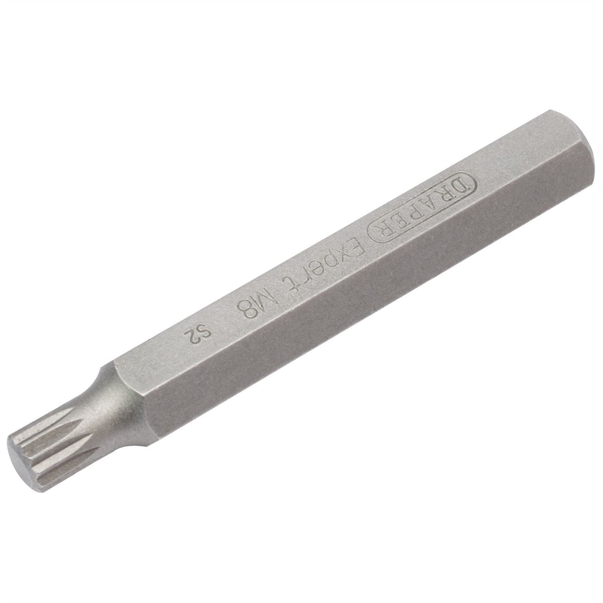 Draper Expert Spline 10mm Insert Bit for Mechanics Bit Sets  M8 x 75mm 33346  White Rose Tools