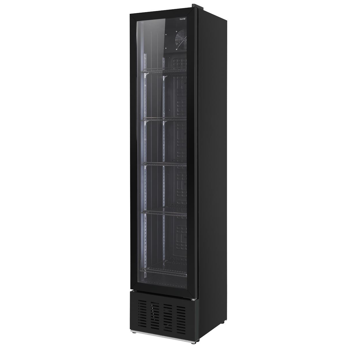 Baridi Tall Drinks/Bar Fridge with Digital Controls & Auto Defrost 160L - Black  White Rose Tools