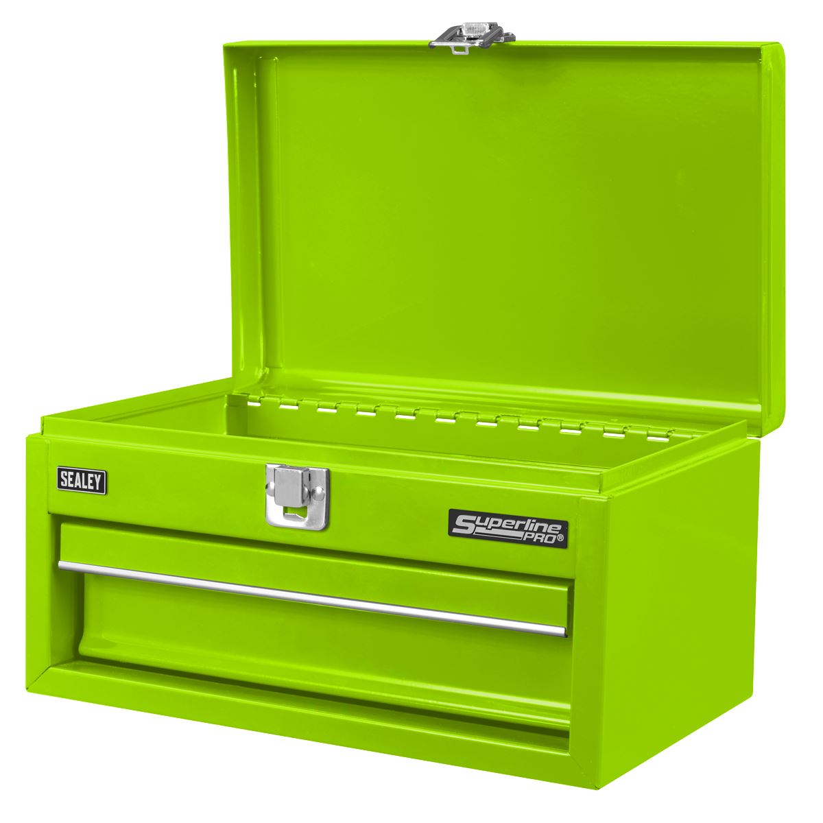 Sealey Superline Pro 1 Drawer Mini Toolbox Green  White Rose Tools