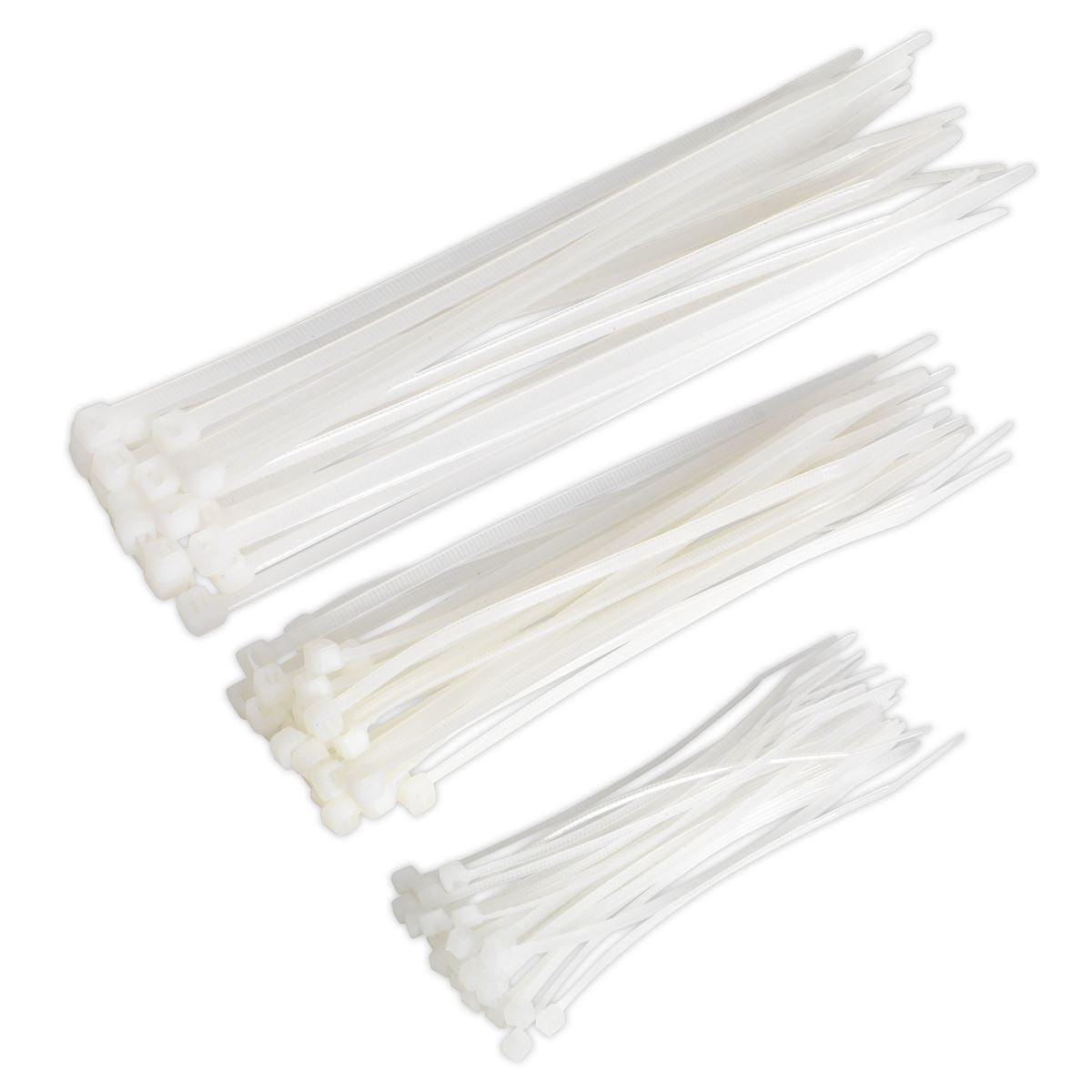 Sealey Cable Tie Assortment White Pack of 75 